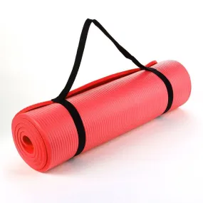 NBR Foam Yoga Mat 15mm Thick - Red