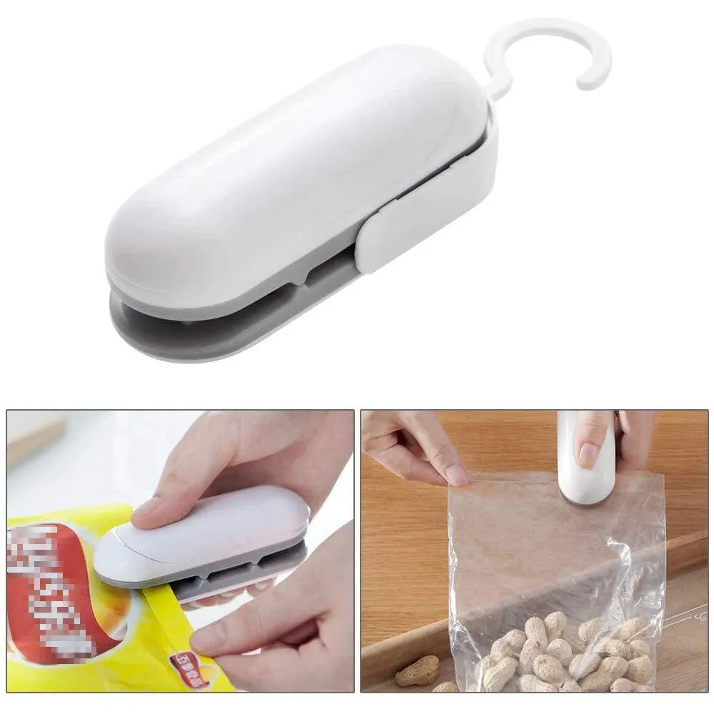 2 in 1 Bag Sealer and Cutter Great For Snack Bags & More!