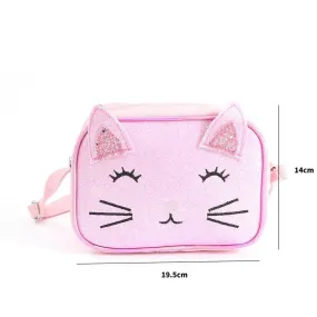 Adorable Cat Side Sling Bag (Pink)