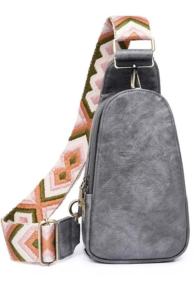 BOHEMIAN STRAP SLING CROSSBODY WAIST BAG