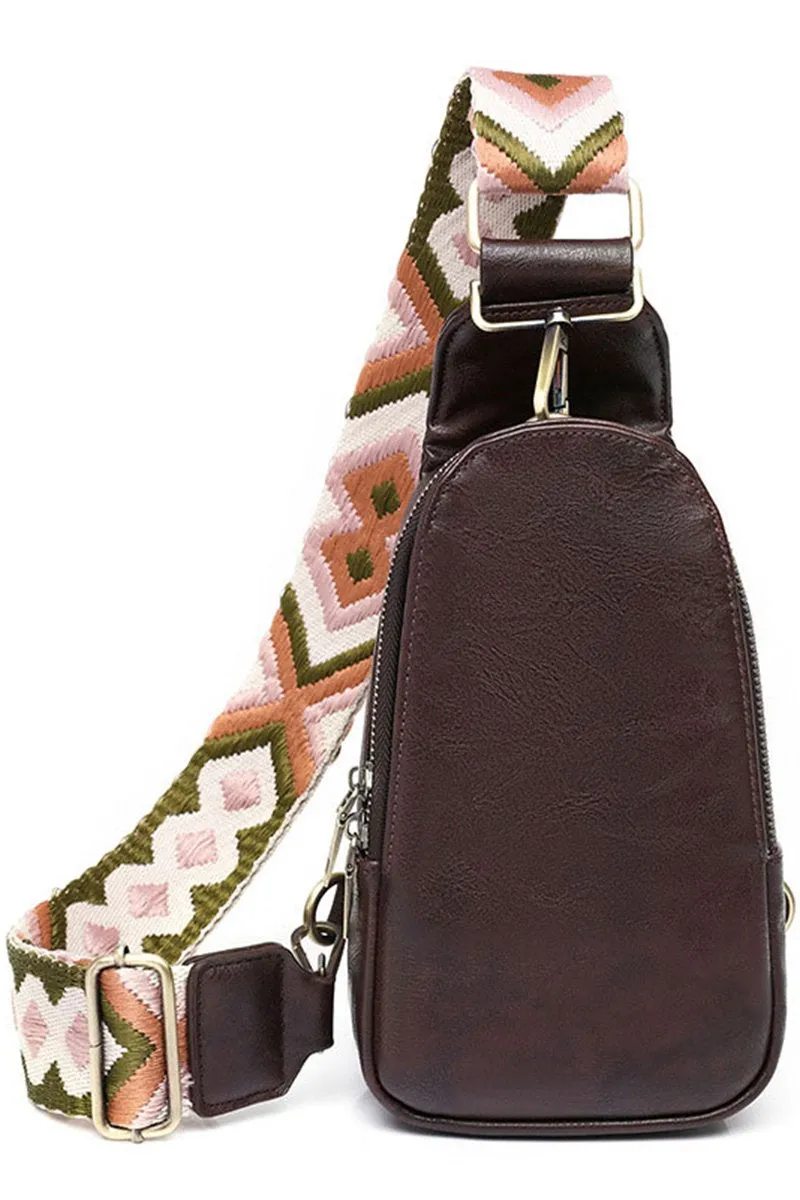 BOHEMIAN STRAP SLING CROSSBODY WAIST BAG