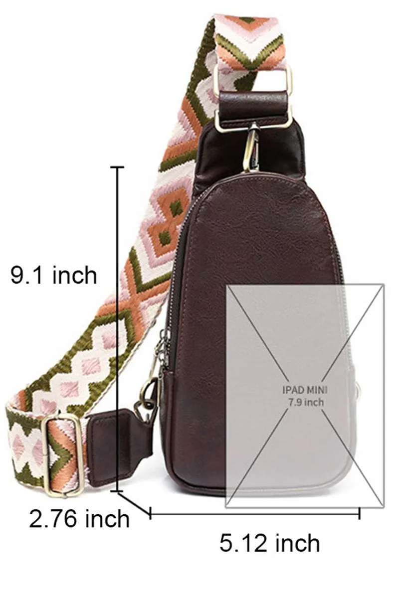 BOHEMIAN STRAP SLING CROSSBODY WAIST BAG