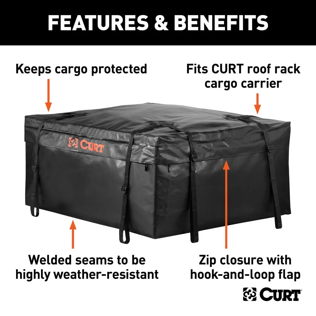 CURT Weatherproof Vinyl Cargo Bag (96cm x 86cm x 46cm)