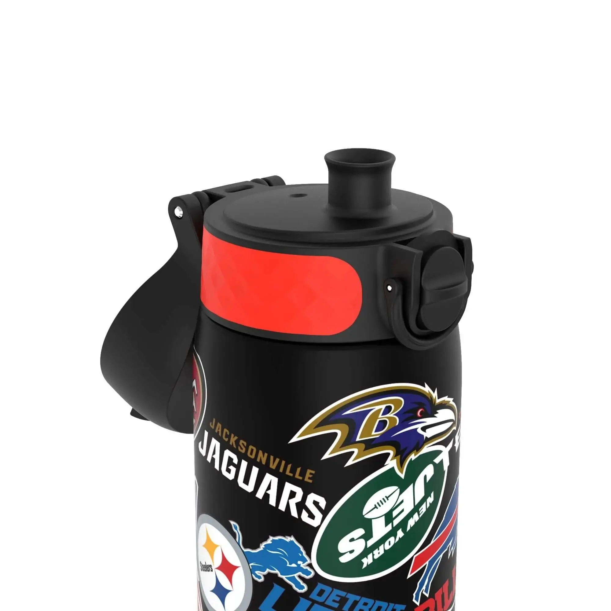 Leak Proof NFL Water Bottle, Recyclon, Patch Logos, 500ml (18oz)