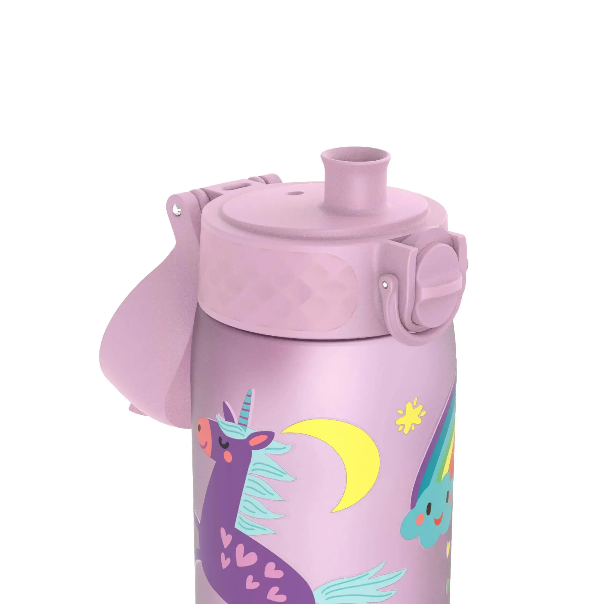 Leak Proof Slim Water Bottle, Recyclon, Unicorns, 500ml (18oz)