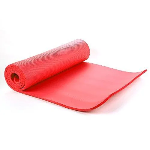 NBR Foam Yoga Mat 15mm Thick - Red