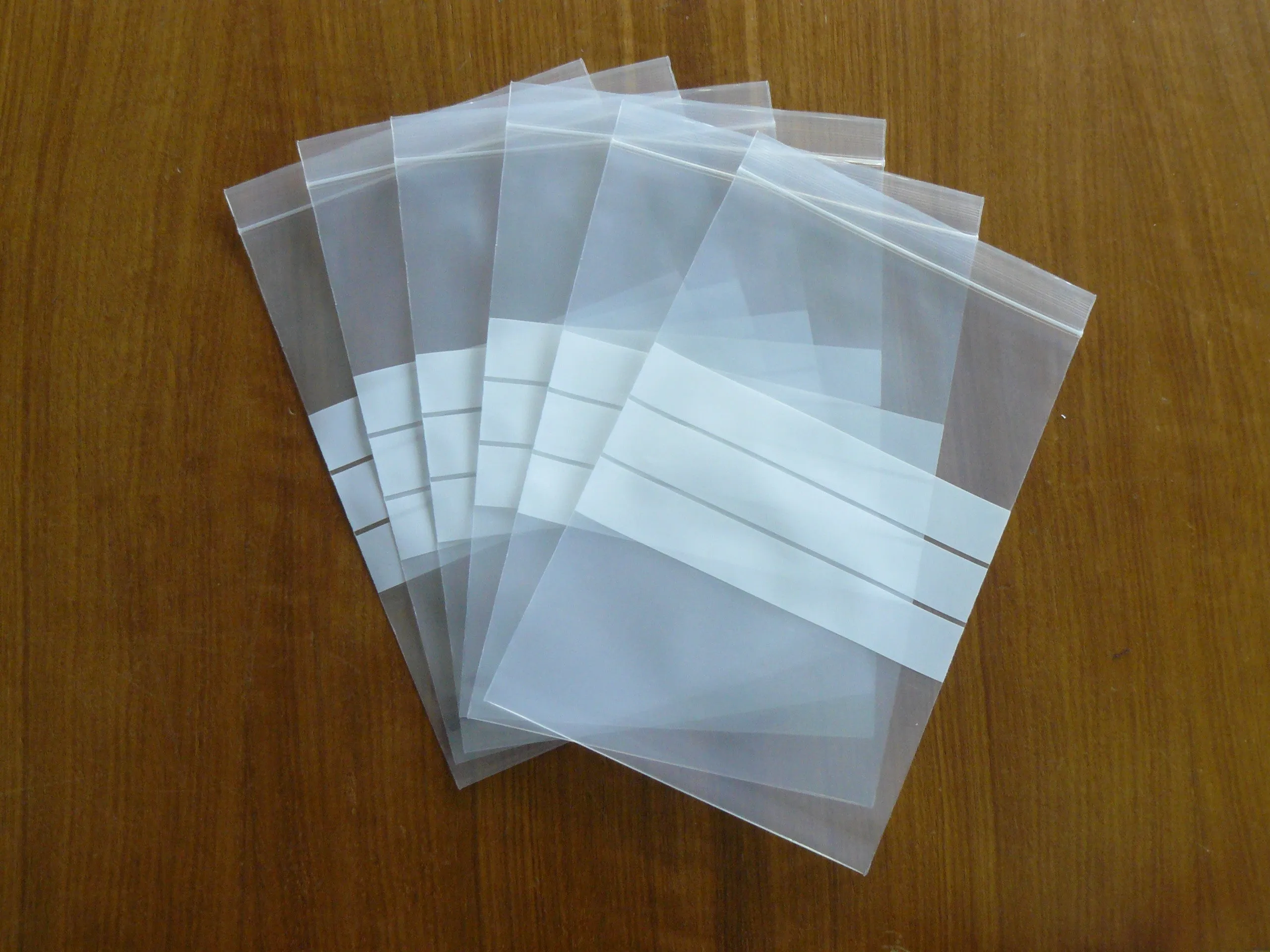 Press Seal Bags with Write on Panel - 50micron