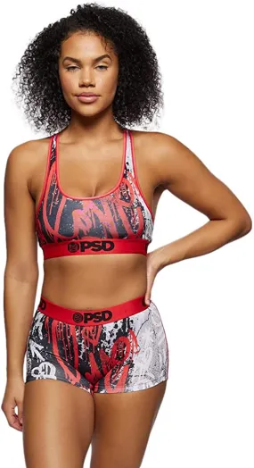 PSD Women's Sports Bra Red/Love Drip