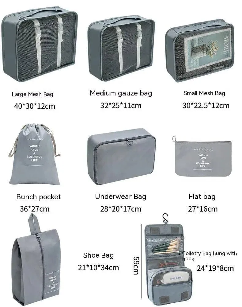 Travel Luggage Packing Bags 7/8/9/10 Pcs Set