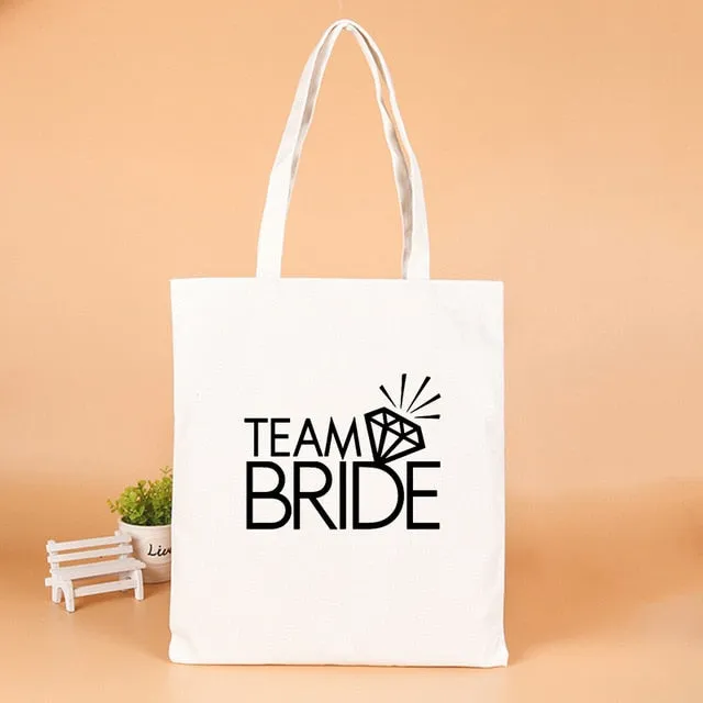 Wedding Party Team Bride Gifts Bags Wedding Favors Gifts for Guests Bag Bachelorette Party Decor Supplies